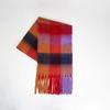 New AC plaid mohair scarf soft waxy warm scarf autumn and winter imitation cashmere shawl women