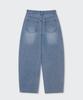 MUSINSA STANDARD WOMAN Curved Denim Pants [Light Indigo]