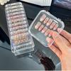 Transparent Nail Art Compact Wearing Nail Box Handmade Nail Storage Box Packaging Box Finished Nail Art Display Box