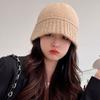 Outdoor Sunscreen Cap Autumn Winter Hat Fisherman Bucket Hat Korean Style Cap Knitting Wool Cap