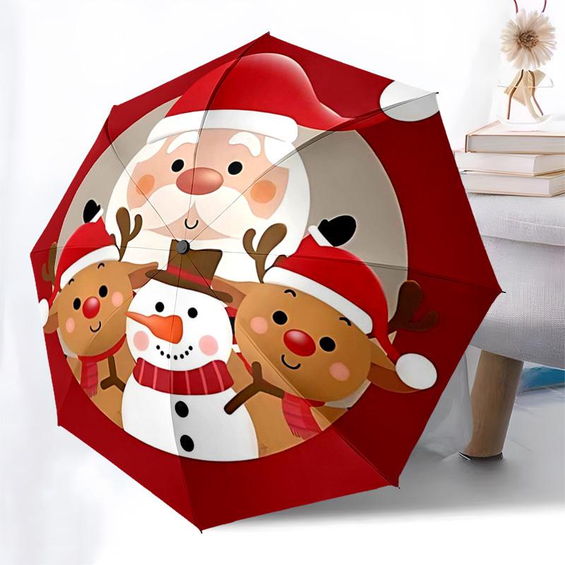 

1pc Autumn Leaves Stained Glass Owl, Automatic Opening Folding Umbrella with 3-Fold Design, 8-Bone Iron Frame, Outdoor, Perfect Gift for Fans, Travele