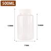Transparent Refillable Plastic Bottle 15ml 30ml 50ml 100ml 250ml 500ml White Cap Leakproof for Essential Oil Perfume Storage