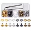 100 Sets Rivet with Fixing Tool Kit Stylish Durable DIY Craft Clothing Repair Rivets for Home Sewing Shop