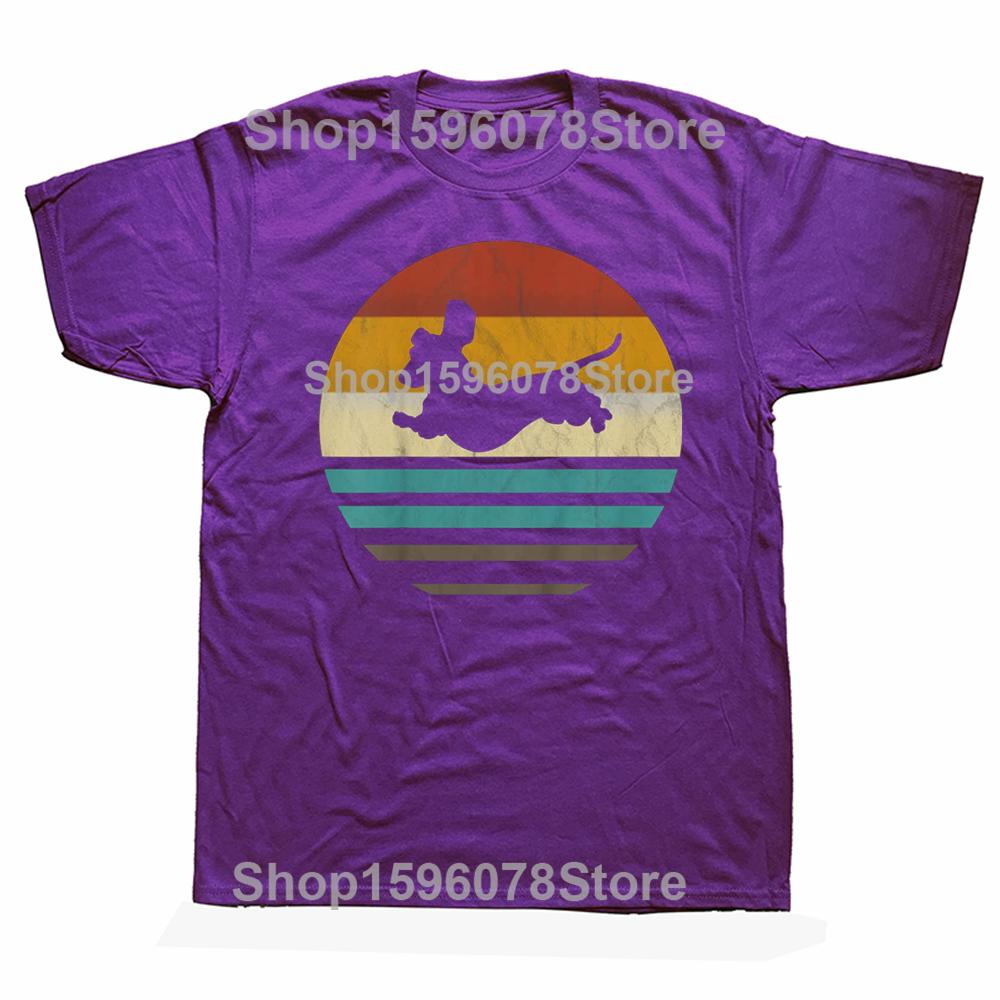 Funny Dachshund Vintage Retro Dog Love T Shirts Short Sleeve Birthday Gifts Mens Clothing Fashion Casual Loose Oversized T Shirt