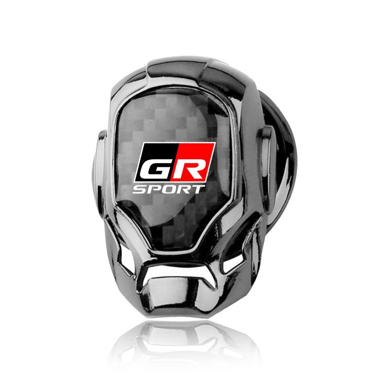 

Защитная крышка кнопки запуска автомобиля одним нажатием Эмблема Украшение для Toyota TRD GR Rav4 Corolla Camry Aqua Yaris Cross Auris TRD Hilux GR