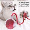 Interactive Cat Toy Ball Automatic Rolling Toy for Indoor Cats Electric Smart Ball with Tail Rope for Kitten Hunting Simulation
