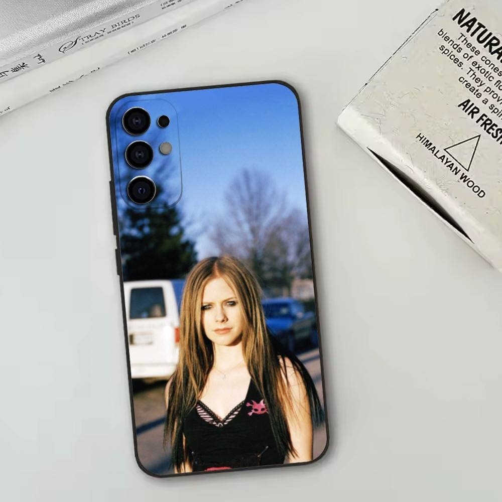 

A-A-Avril Phone Case Black Silicone Soft For Samsung S25,S24,S21,S22,S23,S30,Ultra,S20,Plus,Fe,Lite Samsung S23ULTRA5G