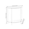 Acrylic Nightstand Table End Layered with Iron Wire Storage Basket Easy Assembly Flexible