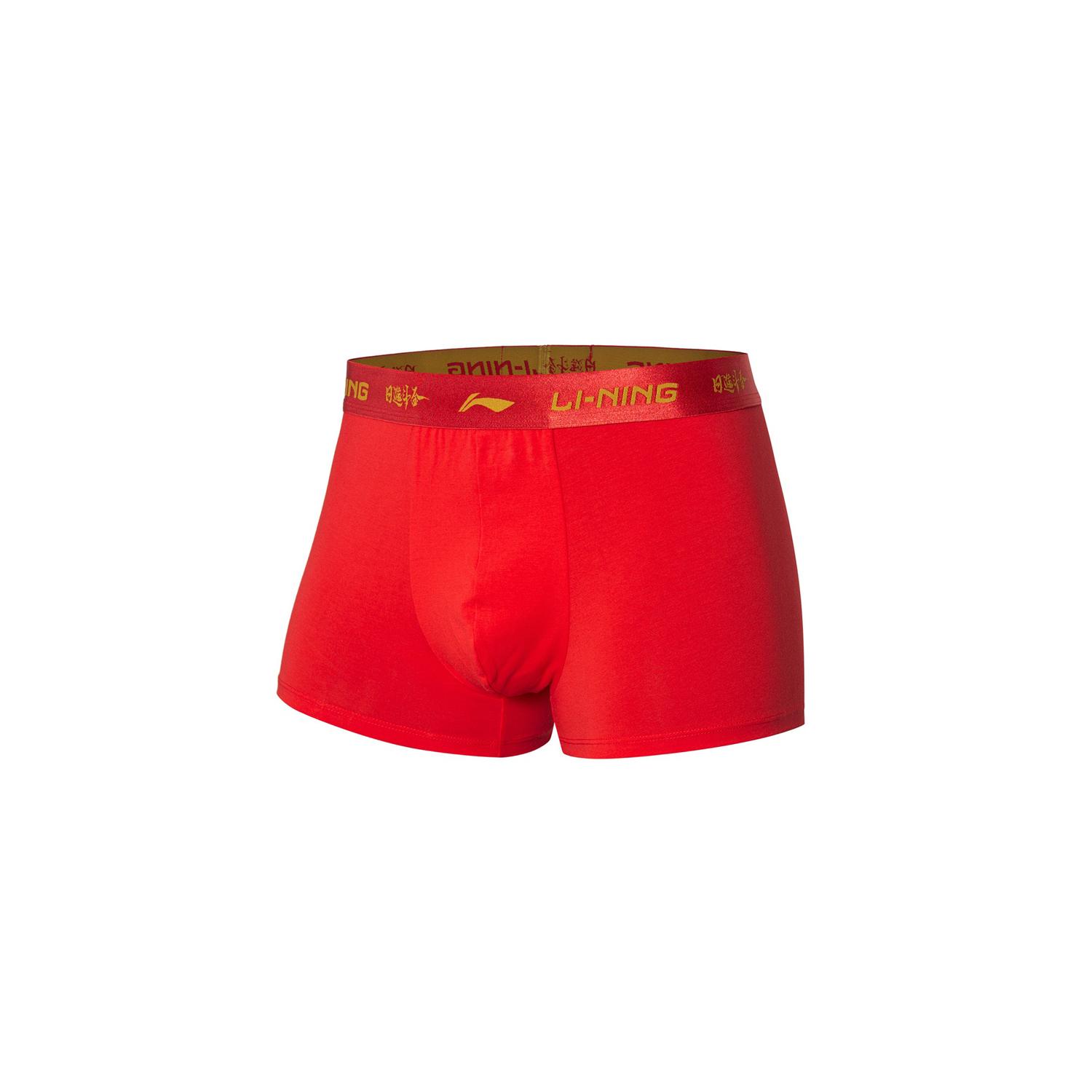 Li Ning Rijin Doujin Collection Boxer Briefs Men s 1 Pack Red AUAV023-1 L