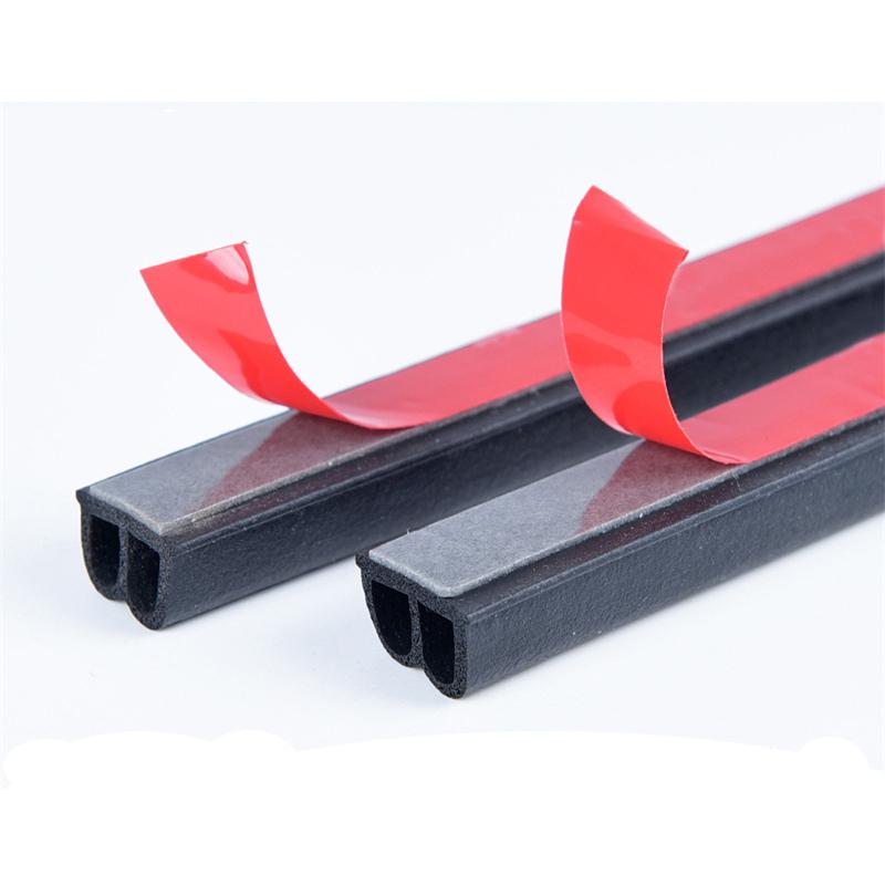 5M Black B-Type Waterproof Car Suv Door Edge Trim Seal Strip Seal Rubber Strips
