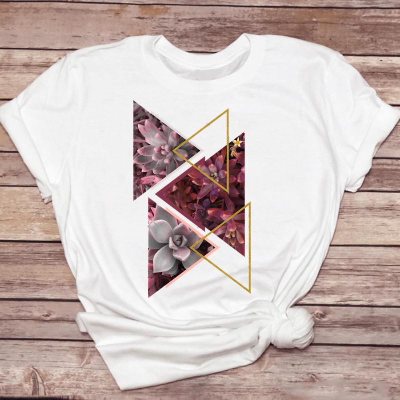 Clothes For Women Cartoon Kawaii Ladies Short Sleeve Casual Summer Print Female Clothes Fashion Tops Tshirt Natural Scenery