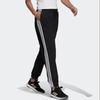Adidas Striped Woven Tapered Casual Nine-Point Retro Sports Pants Women Pants Black HC9155