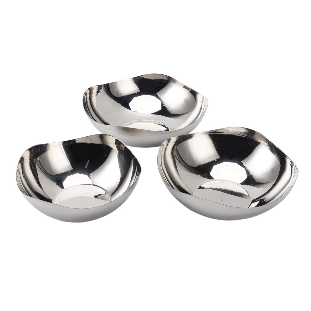 Irregular Shape Salad Bowls Serving Bowls Set for Kitchen Stainless Steel Mixing Bowls for Salad