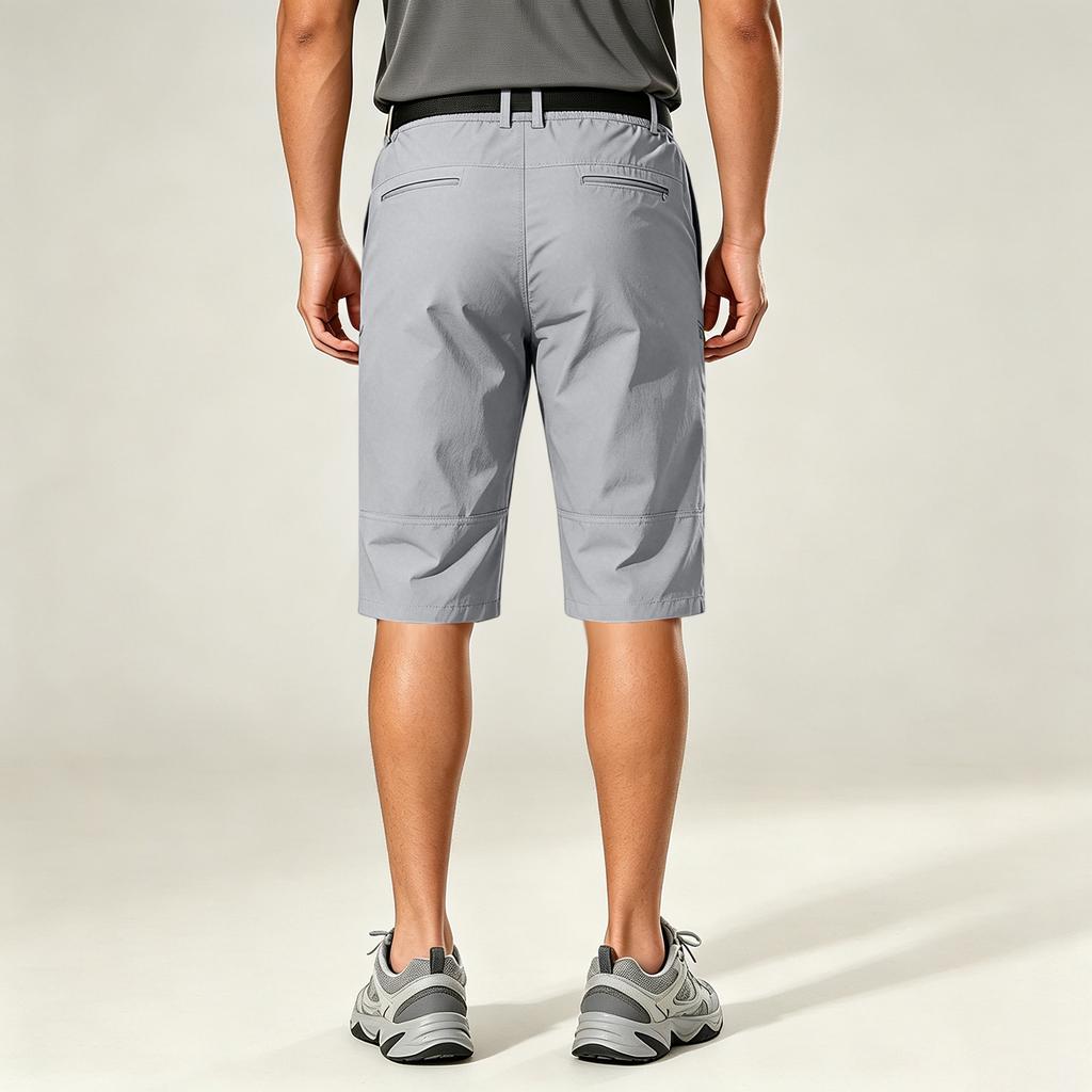 Men's Cargo Shorts with Multiple Pockets, Loose Fit Casual Mid-Length Shorts for Summer