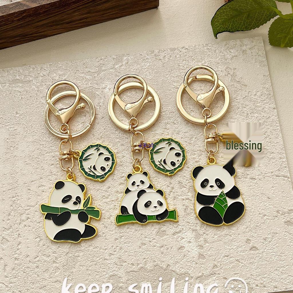 Panda Keychain: Chinese Style Cultural & Creative Cartoon Bag Pendant