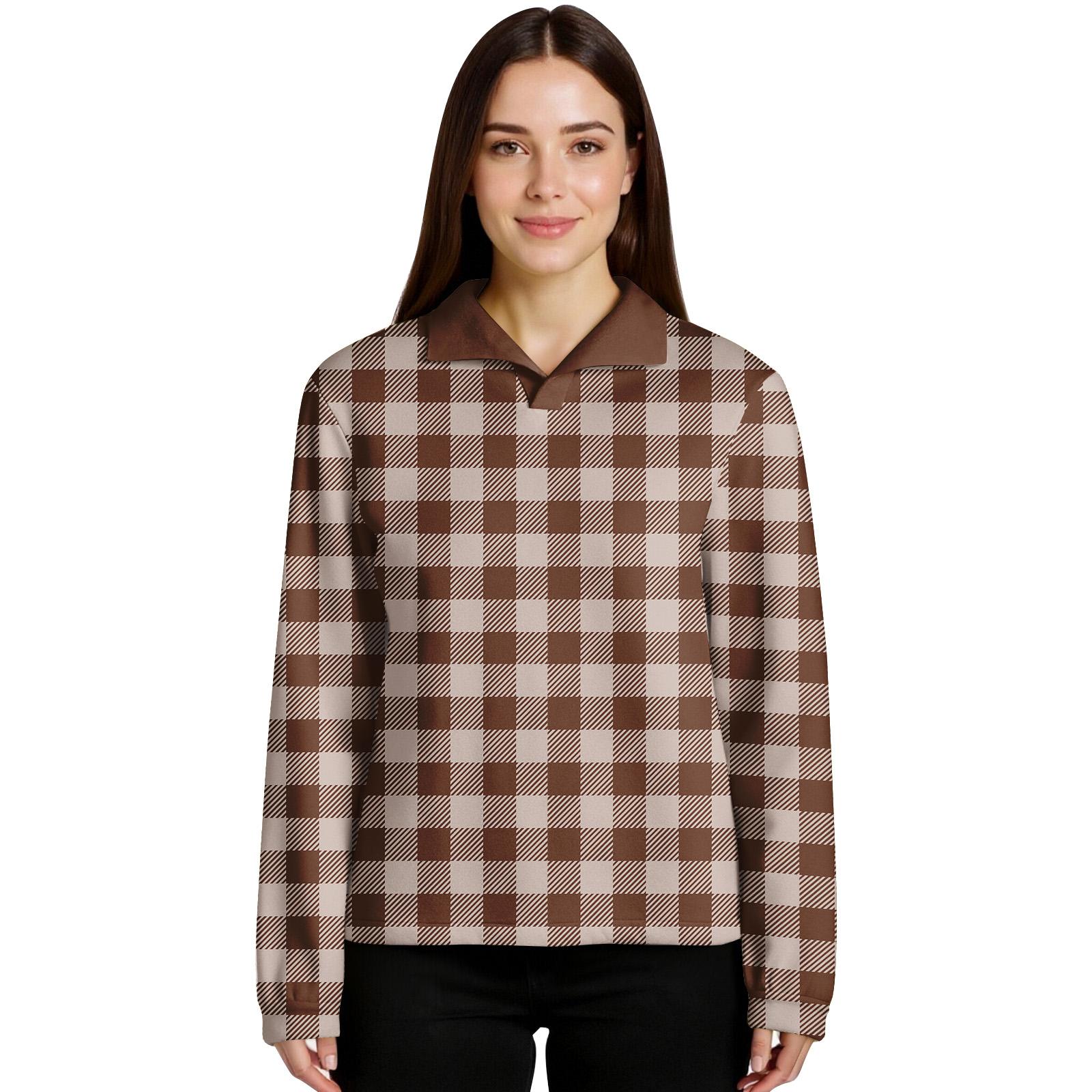 

Женский пуловер с клетчатым принтом, с длинным рукавом, спортивный фланелевый топ M хаки