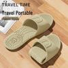 Women's Minimalist Foldable EVA Bathroom Slippers - Silent, Odor-Resistant, Anti-Slip for Travel & Hotel Use