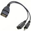 2-in-1 OTG USB To Micro USB Splitter Adapter for Fire Stick 4K/Fire TV, Android Phone/Tablet, Durable Tech Accessories