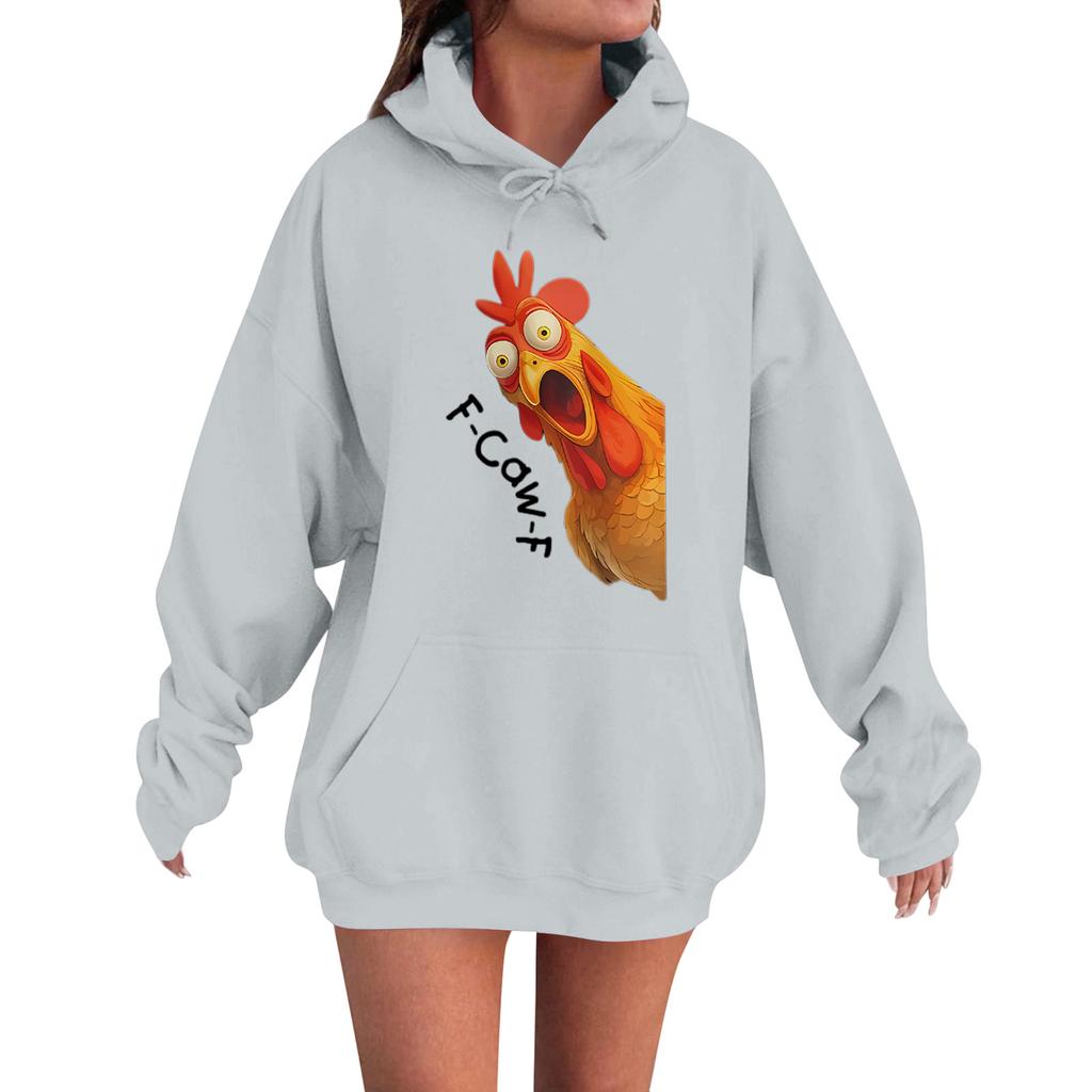 Women's Fashion Casual Long Sleeve Loose Printed Sweatshirt