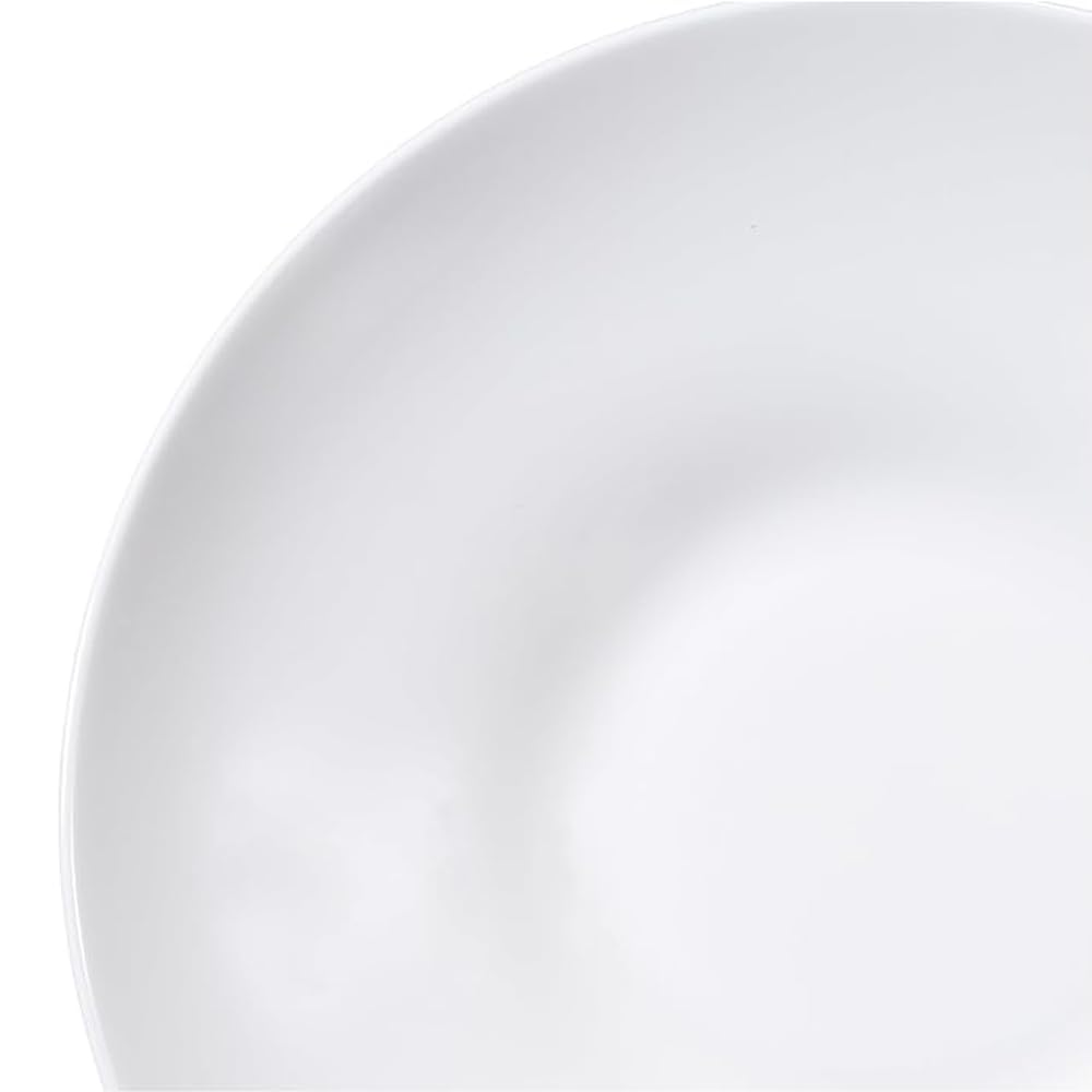NARUMI Waltz Plate, 22cm, White, Simple Design, Perfect for Pasta or Curry, Deep, Microwave-Safe, Dishwasher-Safe, 52215-5980
