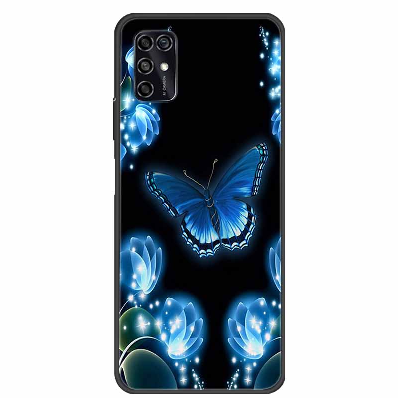 For ZTE Blade V2020 Smart Case Black Bumper Silicon TPU Soft Phone Cover Case For ZTE Blade V20 Smart 8010 Funda Cartoon Coque