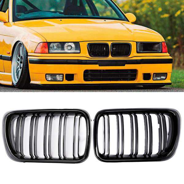 Pair of Grilles 51138195152/51138195151 for 1997-1999 BMW E36 3 Series