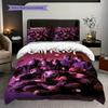 Slipknot Dark Metal Artistry Bedding (1 * duvet cover + 2 * pillowcase, without core) 2D Flat Duvet cover and pillowcase Christmas birthday gift