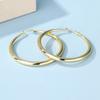 European and American exaggerated jewelry fashion alloy circle earrings niche geometric gold stud earrings women's earrings