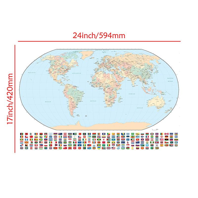 

Фон в виде карты мира с национальными флагами, для вечеринок в стиле путешествий, образовательный декор, фон для фотосессии, домашний декор A2-59*42cm