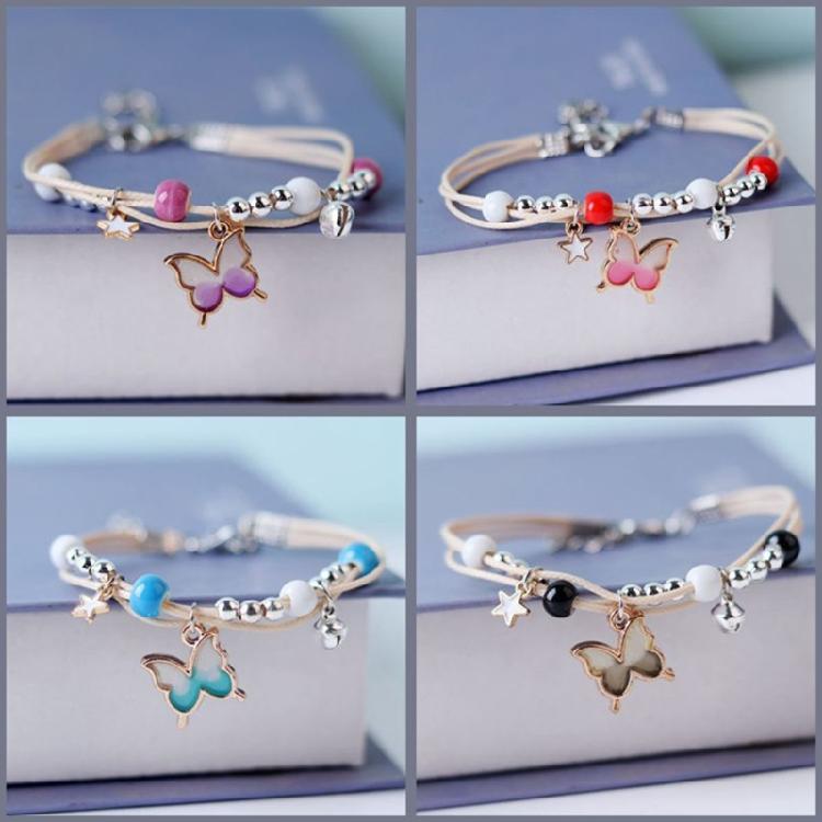Butterfly Designs Bracelet Adjustable Handchain for Women Girls Stylish Jewelry Accessory for Friend Family