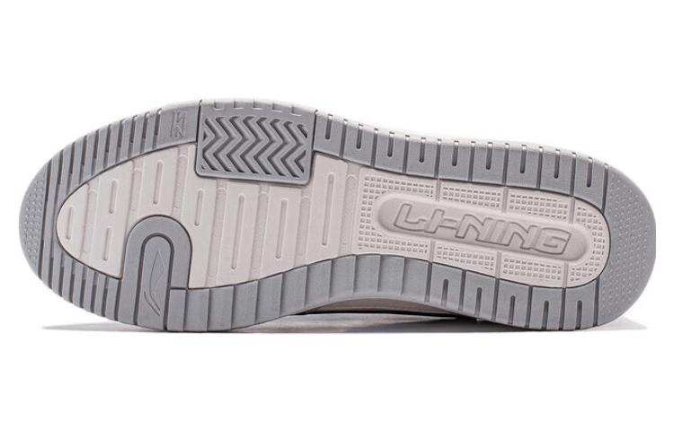 Li Ning Tianji 2.0 Soft Cushioning Low Top Skateboard Shoes Men's White Gray Black AGCT345-1