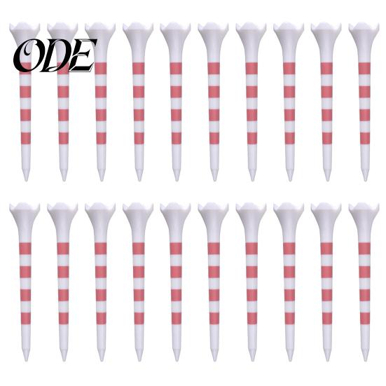 Golf Training Aid 20Pcs Tees High Stability Low Friction Unbreakable Supplies Simple Installation Short Tools Durable Plastic