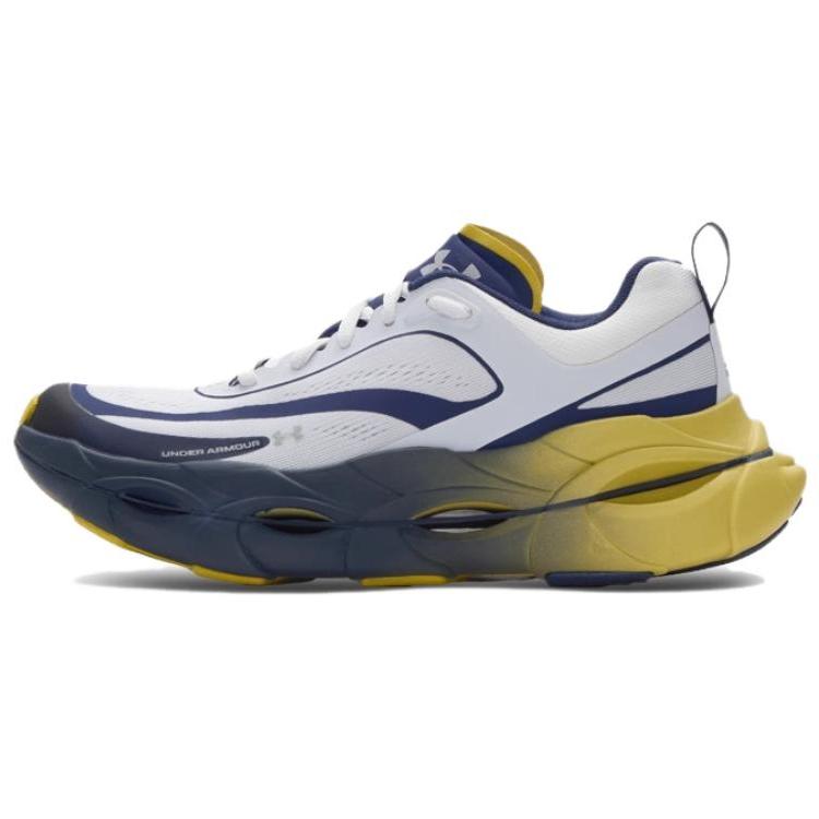 

Under Armour Halo Racer Washed Navy Yellow Shade Men Sneakers White Distant-Grey 6007639-403 41