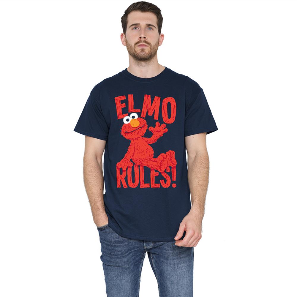 Sesame Street Unisex Adult Rules Elmo T-Shirt