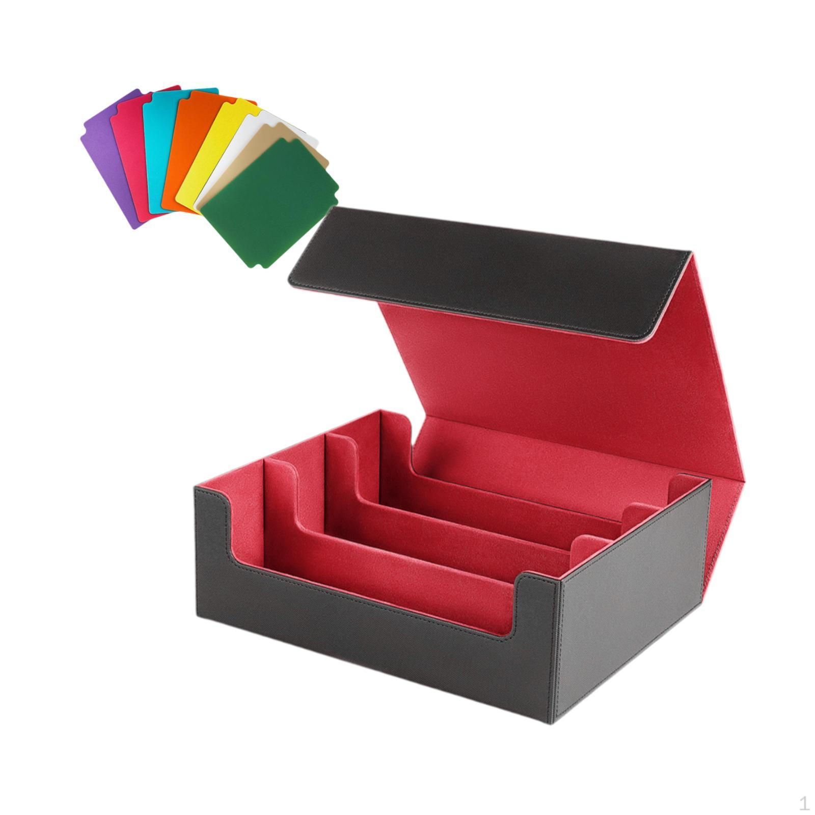 Коробка для коллекционных карточек прочный чехол для спортивных карточек для бейсбола жесткий красный 2980₽