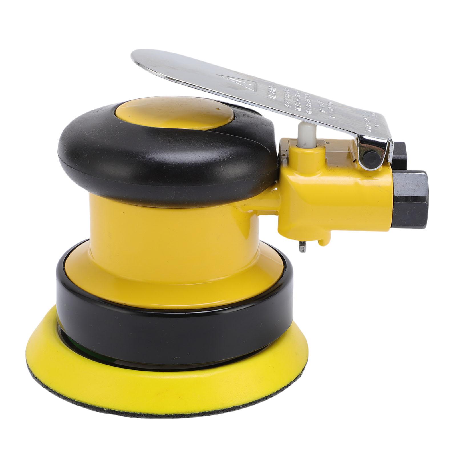 

4-дюймовая пневматическая шлифмашина 10000 об/мин 1 4-дюймовый вход Низкая вибрация Двойного действия Пневматическая полировальная машина для полировки воском автомобиля и судна