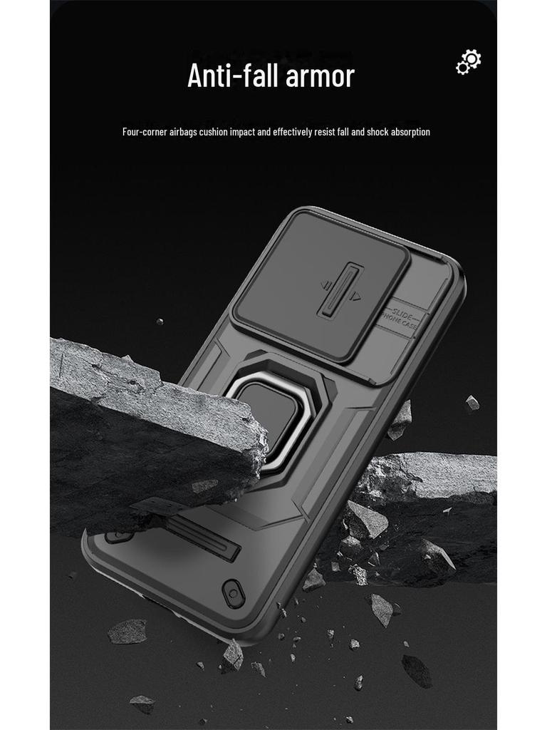 Xiaomi 14 Series Anti-Fall Lens Protection Case with Push Window