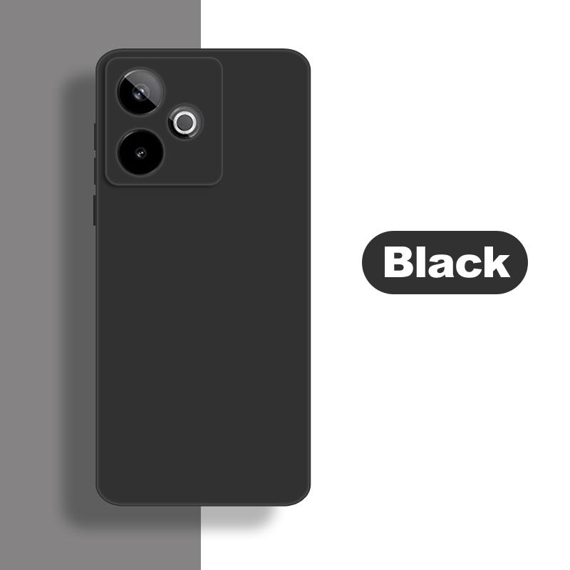 

Для чехла Realme GT7 Чехол Realme GT 7 7T Мягкий жидкий силикон Прочный бампер Защитный чехол для телефона Realme GT 7T GT7 Funda Realme GT 7T чёрный