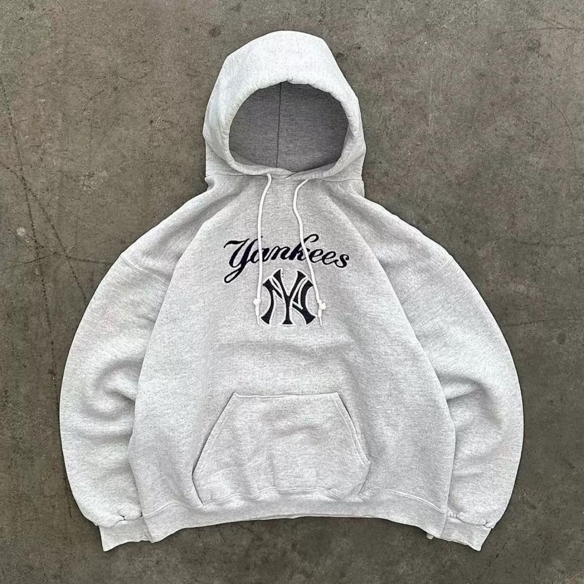 

ZYLLO Ретро Принтоване Повсякденне Вільне Худі Оверсайз Y2k Готичний панк Американський Вуличний Одяг L