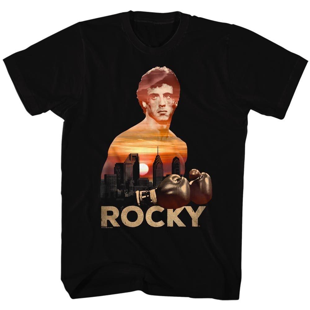 Rocky Sunset Over Philly Movie Shirt Unisex T-Shirt L
