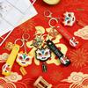 Chinese Trend Lion Keychain: Cartoon Bag Pendant & Decorative Keyring