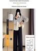 Drapey High-Waisted Slimming White Pants - Summer Versatile Casual Wear for Women