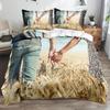 3D Creative Romantic and Beautiful Bedding Couple Down Duvet Cover Pillowcase 2/3pc King Queen Bed Cover Set Home Textile Gift