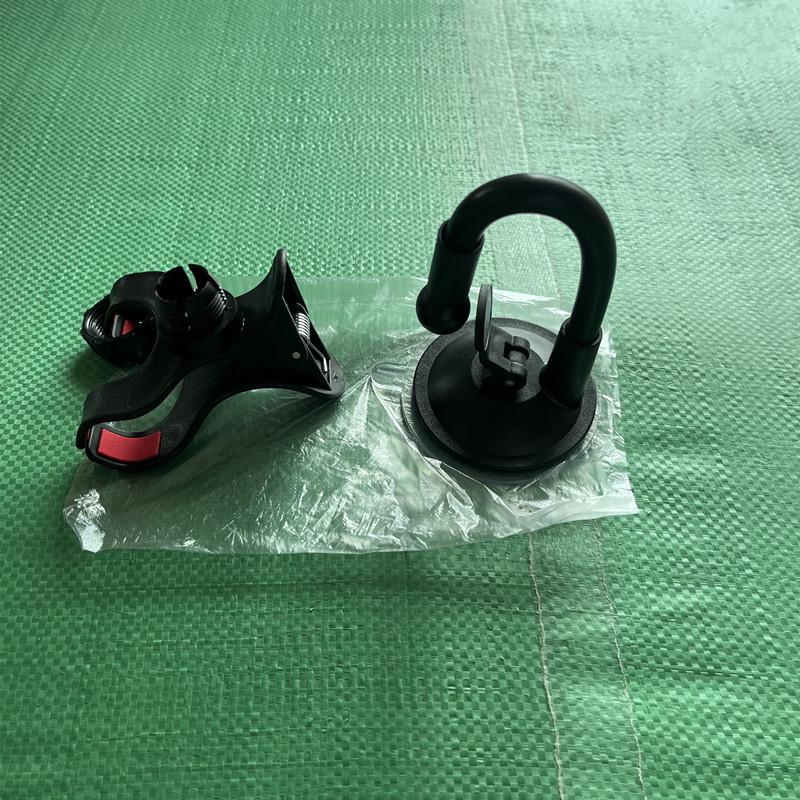 360° Rotating Car Phone Holder with Double Clip and Suction Cup - Hands-Free Design with Silk Flowers