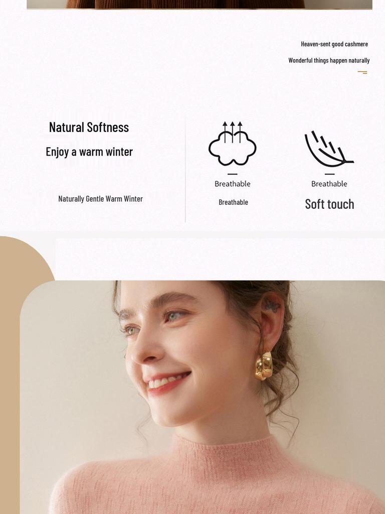 Women's Seamless Lychee Pattern Half-High Collar Wool Sweater – Soft, Glutinous Style for Autumn/Winter