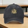 Washed Baseball Cap This Is An Outrage Funny Princess Cat Donut Gold Summer Hip Hop Hats For Female Male Rock Sun Baseball Caps