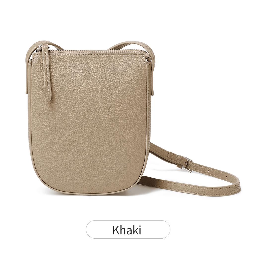 Geantă crossbody clasică minimalistă de culoare solidă pentru femei, geantă de umăr unică cu fermoar tridimensională la modă, geantă pentru telefon din piele PU