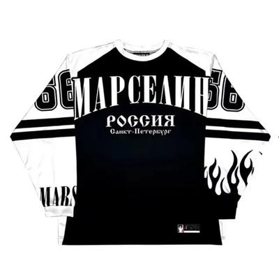 Long Sleeves T-shirt Men Women Streetwear Casual Baseball Jersey Casual Top Oversized Retro Classic Clothing