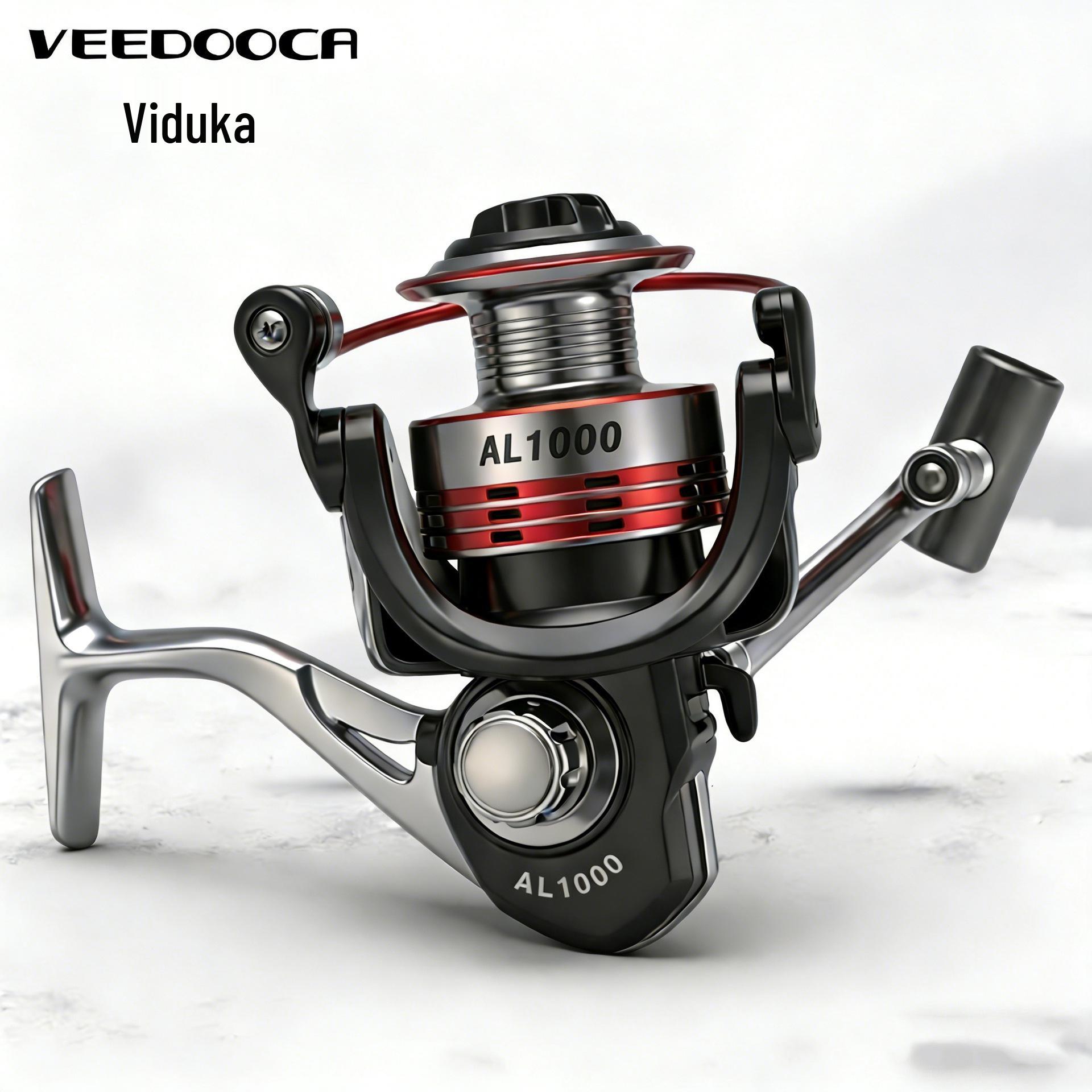 

Viduka All-Metal Spinning Fishing Reel with Metal Head and Body for Sea Rod Casting and Lure Fishing