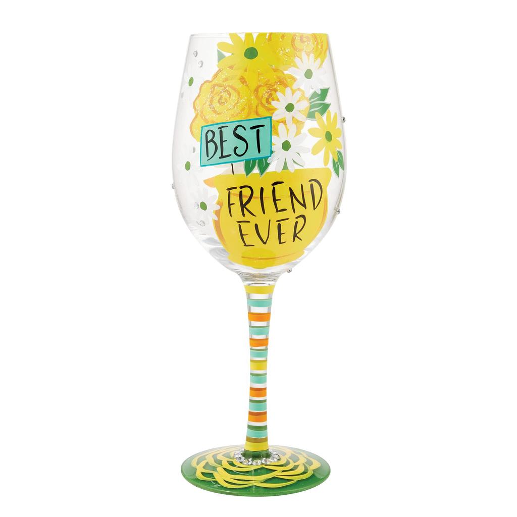 Enesco Lolita Wine Glass, Best Friend Ever, 6013093
